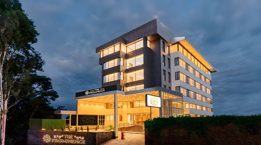 Modern building with elevators